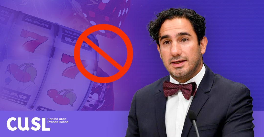 Ardalan Shekarabi föreslår ett förbud mot reklam för casino spel