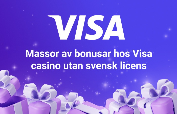 Få bra bonusar hos casino med Visa utan svensk licens
