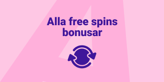 Alla free spins bonusar utan svensk licens